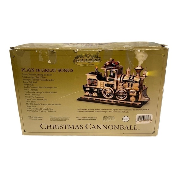 Vintage Mr. Christmas Gold Label Christmas Collection Cannonball Train Musical - Picture 9 of 14